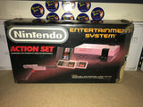 System - Action Set Edition (Nintendo) Pre-Owned w/ 2 Controllers + Gun + Hookups + Manual/Etc + Box (Pictured) (STORE PICK-UP ONLY)