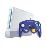 System - GameCube COMPATIBLE - White (Nintendo Wii) Pre-Owned w/ GameCube Controller, Wii Controller, Nunchuk, Memory Card, & Hookups