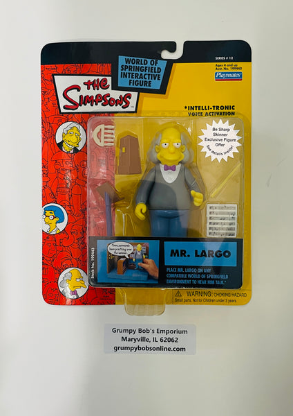 2003 / Playmates / The Simpsons "MR. LARGO" / World of Springfield Interactive Figure / Series #12 /  New in Package