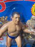 1985 / LJN Toys, Ltd. / Titan Sports / WWF / Asst. #5423 / Wrestling Superstars / BRUNO SAMMARTINO  /  New on Damaged / Torn / Taped Card / SEE Pictures