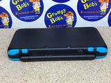 System - Black & Turquise (New Nintendo 2DS XL) Pre-Owned w/ Stylus, Charger, AR Cards, Quick Start Insert, Cardboard Insert, and Box (As Pictured)
