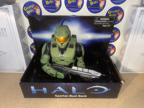 Halo - Spartan Bust Bank - Green (Master Chief) (2010) (Diamond Select Toys) New in Box*