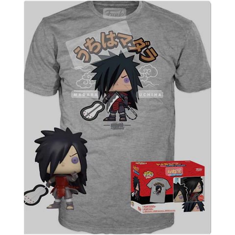 POP! Tees (Shonen Jump Naruto Shippuden): Animation - Madara #978 Figure + Medium Shirt (GameStop Exclusive) (Funko POP!) Figure and Box + Shirt*