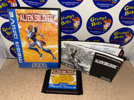 Alien Soldier (IMPORT PAL Version) (Sega Mega Drive) Pre-Owned: Cartridge, Manual, and Case w/ Case Art (Pictured)