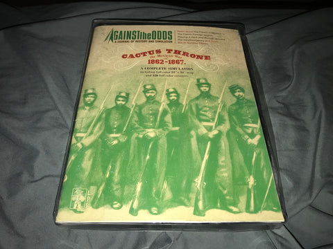 Cactus Throne The Mexican War of 1862-1867: A Complete Simulation (Against The Odds) (LPS) (Board Game) Pre-Owned: Complete