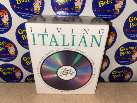 Living Italian: The Complete Living Language Course on Compact Disc w/ Conversation Manual & Italian/English Dictionary (Crown Publishers) Pre-Owned