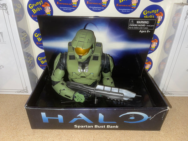 Halo - Spartan Bust Bank - Green (Master Chief) (2010) (Diamond Select Toys) New in Box*