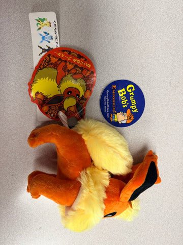 2012 FLAREON Eevee Evolution Plush (Pokemon Center - Japan) (Pre-owned with Tags) As pictured
