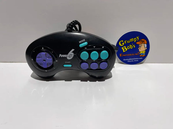 Wired Controller: PowerPad 6 - 6 Button Turbo - Champ - Black (Sega Genesis) Pre-Owned