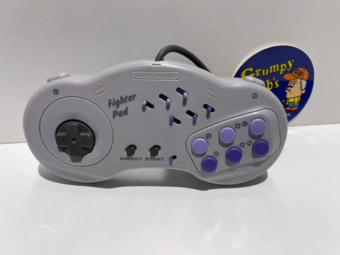 Wired Controller: Asciiware Fighter Pad Turbo Grey (Super