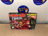 Donkey Kong Country (Super Nintendo) Pre-Owned: Game, Manual, "Player's Guide" Insert, Dust Cover, Box and Box Protector (Pictured)