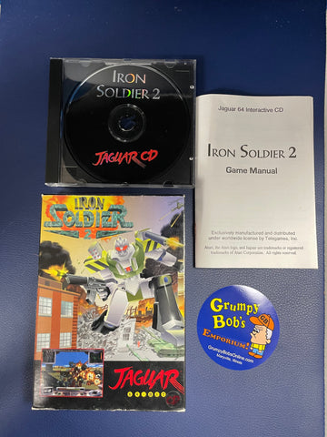 Iron Soldier 2 (Telegames Black CD Release) (Atari Jaguar CD) Pre-Owned: Game, Manual, and Box