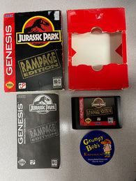 Jurassic Park: Rampage Edition (Sega Genesis) Pre-Owned: Cartridge, Manual, and Box
