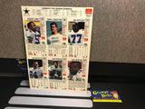 McDonald's Limited Edition GameDay Cards 1993 Cowboys - Sheet B Pre-Owned (As Pictured)