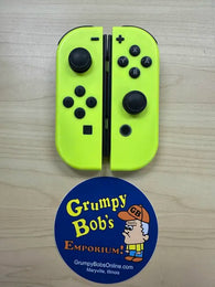 Wireless Controllers: Joy-Con (L)/(R) - Neon Yellow - Official (Nintendo Switch) Pre-Owned