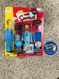 2002 / Playmates / No. 142042 / The Simpsons / "All-Star Voices" / Series 1 / HERB POWELL /  Figure with Included Accessories