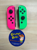 Wireless Controllers: Joy-Cons (L/R) - Neon Pink / Neon Green - Official (Nintendo Switch) Pre-owned