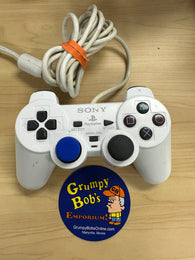 Wired Controller - Official SONY Dualshock Analog - White (Playstation 2) Pre-Owned (Discounted/Condition)