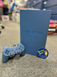 System - Toys”R”Us Edition Blue SCPH-39000 TB - Japan - IMPORT (Sony Playstation 2) Pre-Owned w/ Controller & Hookups