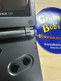 System - Graphite Black AGS-101 (Nintendo Game Boy Advance SP) Pre-Owned/Broken Hinges/Case