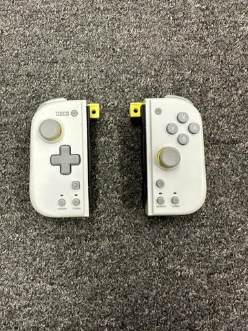 Joy-Con Controllers - Left & Right (HORI) Light Gray & Yellow (Nintendo Switch) Pre-owned