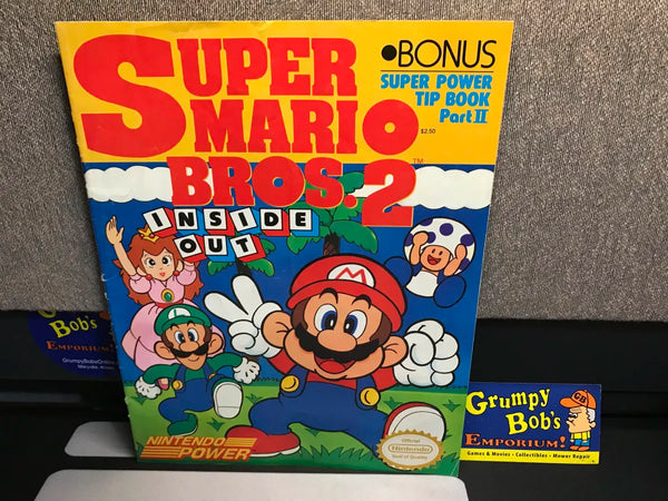 Super Mario Bros. 2 Inside Out: Bonus Super Power Tip Book Part 1 (Nintendo Power) Pre-Owned (As Pictured)