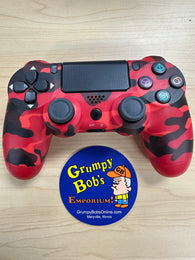 Wireless Controller - Red Camo - CUH-ZCT2U (3rd Party / Computer Entertainment Inc) (Playstation 4) Pre-Owned