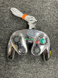 Wired Fight Pad Controller - Metal Mario Silver (Nintendo Wii) Pre-Owned