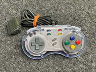Wired Controller w/ Auto Fire - SN ProPad - Clear (Super Nintendo) Pre-Owned