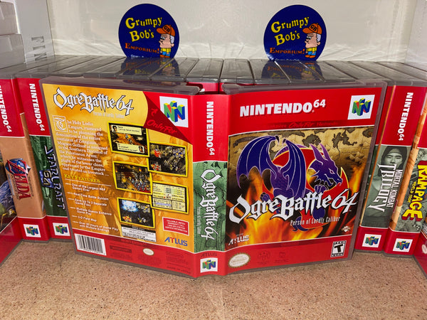 Ogre Battle 64: Person of Lordly Caliber (Nintendo 64) Pre-Owned: Custom Storage Case ONLY (Game NOT included)