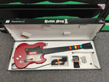 Guitar Hero II SG GUITAR - Red (Playstation 2) Pre-Owned w/ Wired Guitar + Strap + Manual + Box (STORE PICK-UP ONLY)
