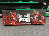 Guitar Hero II SG GUITAR - Red (Playstation 2) Pre-Owned w/ Wired Guitar + Strap + Sticker Sheet + Manual + Box + GH2 Game (STORE PICK-UP ONLY)