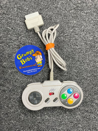 Wired Turbo Controller - Blockbuster - Grey (Super Nintendo) Pre-Owned