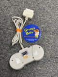 Wired Turbo Controller - Blockbuster - Grey (Super Nintendo) Pre-Owned