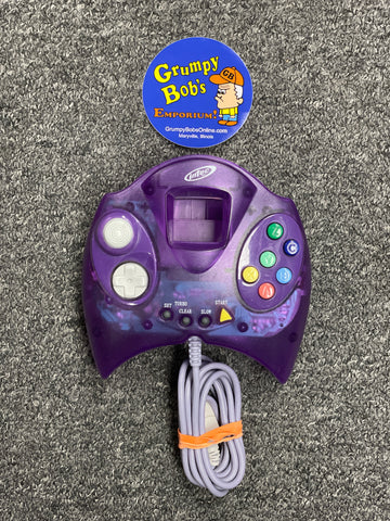 Wired Advanced Turbo Controller - Dream Shark - Translucent Purple (Intec) (Sega Dreamcast) Pre-Owned