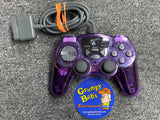 Wired Turbo Controller - Dual Force - MadCatz - Purple (Playstation 1) Pre-Owned