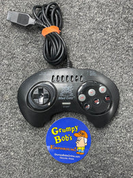 Wired Turbo Controller - 6 Button - Mad Catz - Black (Sega Genesis) Pre-Owned