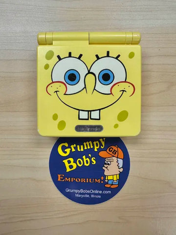System - Yellow Spongebob Edition (Nintendo Game Boy Advance SP) Pre-Owned w/ Charger