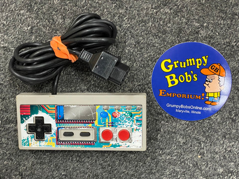 Official Original Nintendo Controller w/ Computer Circuit Board Overlay Sticker (Nintendo Accessory) Pre-Owned*