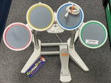 The Beatles Rock Band Drumset - Wired - White (Harmonix) (Nintendo Wii) Pre-Owned w/ Foot Pedal + Sticks (LOCAL PICKUP ONLY)