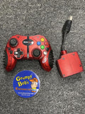 Wireless Controller - 2.4GHz - GameStop / MadCatz - Red (Original XBOX) Pre-Owned w/ Dongle