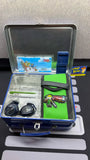 The Legend of Zelda: Phantom Hourglass LUNCHBOX w/ Accessories [NO GAME] (Nintendo DS) Pre-Owned w/ Carrying Case, Headphones, Green Stylus, Grey Stylus, 2 Blue Silicon Cartridge Protectors, and System Decals (As Pictured)