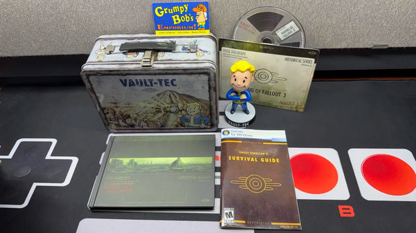 Fallout 3 Collector's Edition Items [NO GAME] (PC) Pre-Owned w/ Lunchbox, Manual, Artbook, "Making of" DVD, and Bobble-Head (As Pictured)