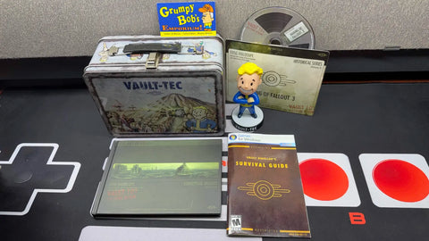 Fallout 3 Collector's Edition Items [NO GAME] (PC) Pre-Owned w/ Lunchbox, Manual, Artbook, "Making of" DVD, and Bobble-Head (As Pictured)