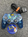 Wired Controller - MadCatz - DualForce 2 - Blue (Playstation 2) Pre-Owned