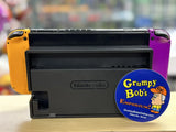 System (Nintendo Switch) Pre-Owned w/ Dock + Neon Purple and Neon Orange Joy-Con Controllers + AC Adapter (Instore Sale and Pick Up ONLY)