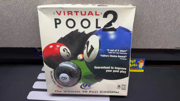 Virtual Pool 2 w/ 8 Ball Mouse [Big Box] (PC Game) NEW (As Pictured)
