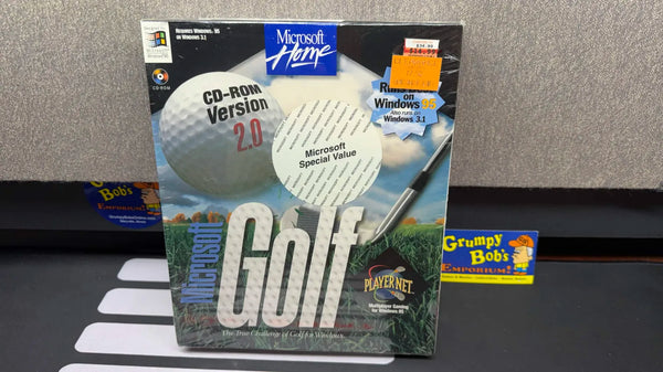 Microsoft Golf: CD-ROM Version 2.0 [Big Box] (PC Game) NEW (As Pictured)
