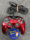 Wired Turbo Controller - Game Elements - Red (Playstation 2) Pre-Owned