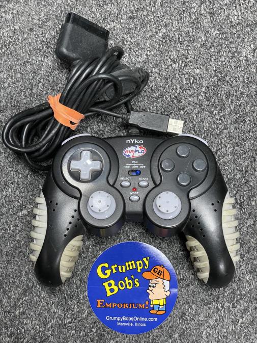 Wired Controller Nyko AirFlo Black (Playstation 2) Pre-Owned
